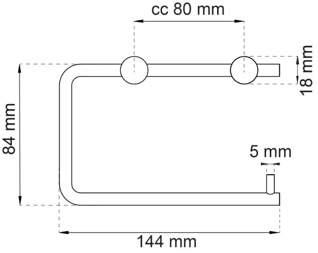 TOILETPAPIRHOLDER 1368 MESSING