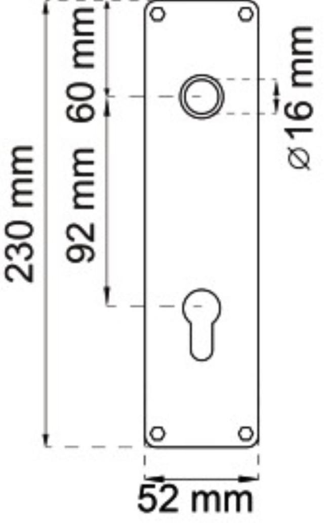 LANGSKILT FOR DRÅBE CC 92MM OPPRESSET