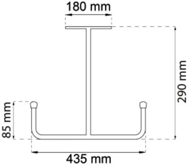 DOBBELT LOFTKROG 450MM ELGALV