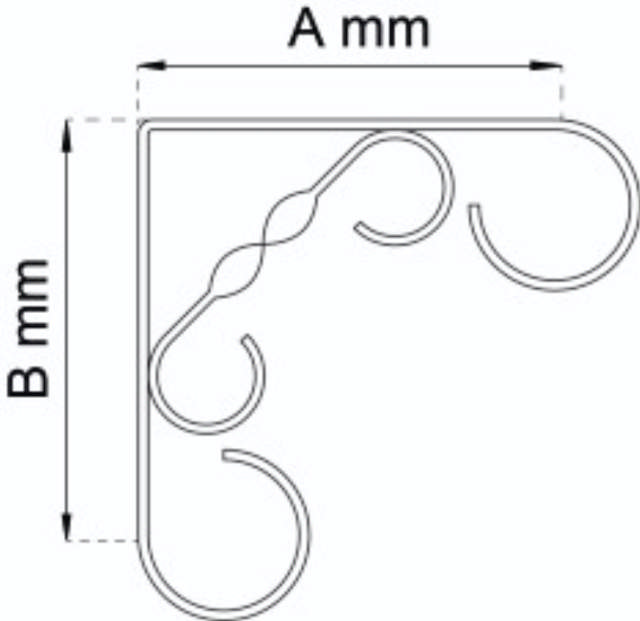 HYLDEKNÆGT 100X100MM SORT