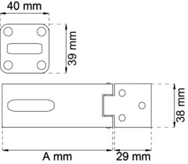 LEDHASP 1366-150 MM GALV 