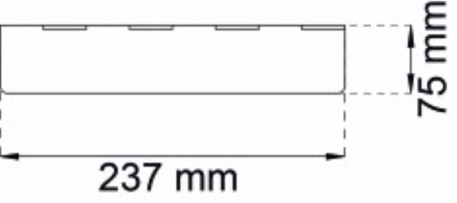 BAGKLAP 280 X 87MM FORNIKLET 