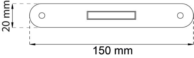 KANTHANDTAG 291 MESSING POLERET