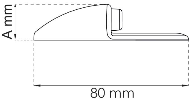 DØRSTOP SKILDPADDE Ø80X15MM RF 