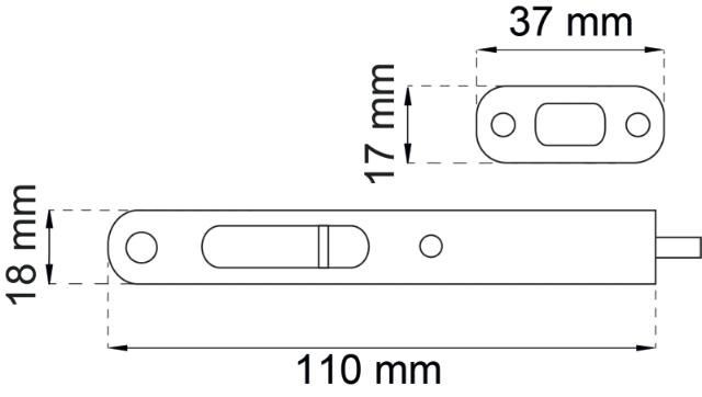 KANTRIGLE 110MM GALVANISERET LP