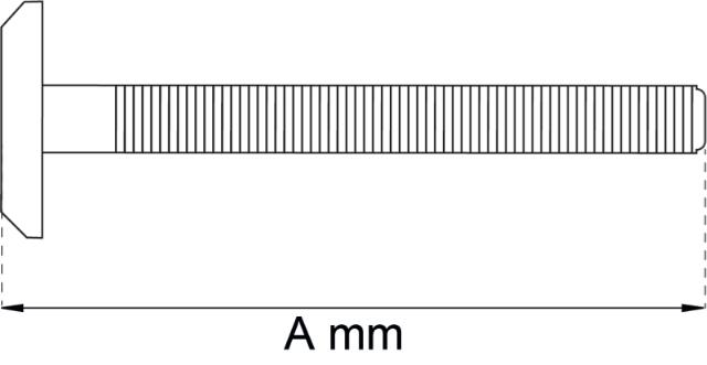 MØBELSKRUE M6X100MM