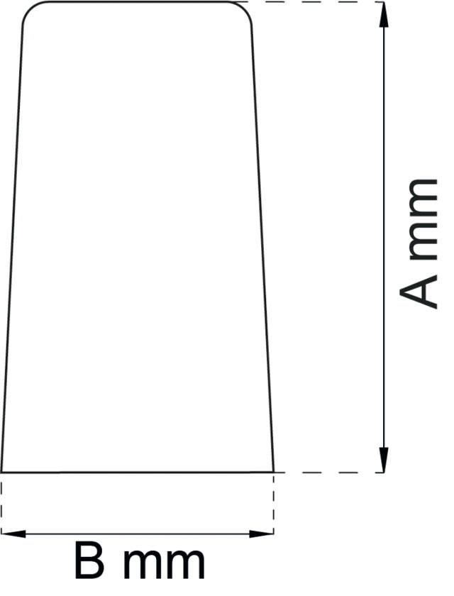 DØRSTOER 65MM GUMMI HVID 