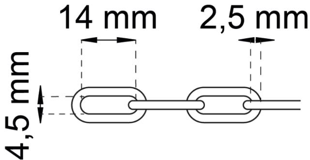 KÆDE NIKKEL 2 MTR 