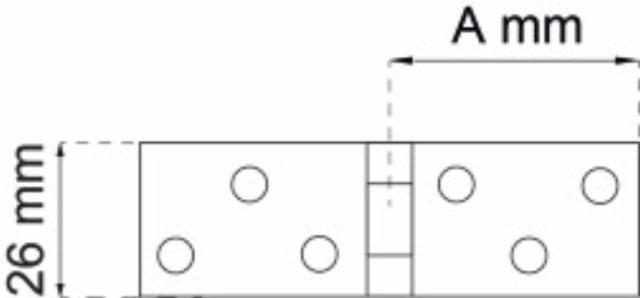 BLADHÆNGSEL 26X96MM ELFORZINKET