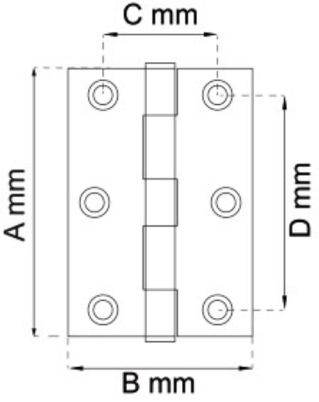 KANTHÆNGSEL 63X43X19MM RF STÅL