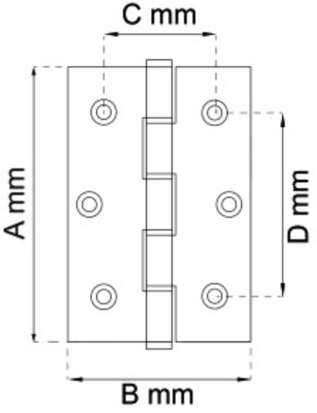 KANTHÆNGSEL 76X51X21MM RF STÅL