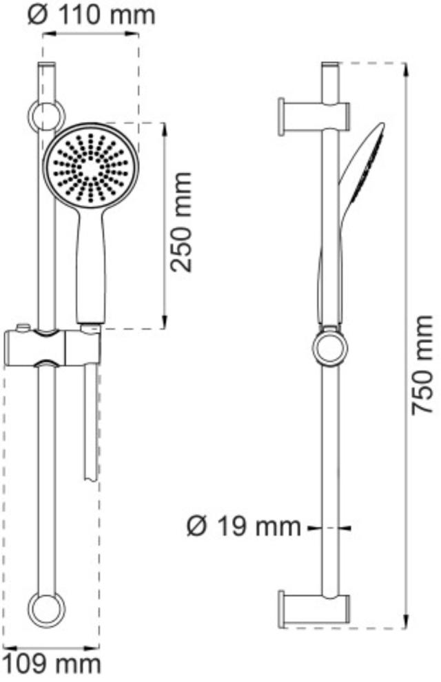 BRUSERSTANGSSÆT DAHLIA 1-SPRAY HVID