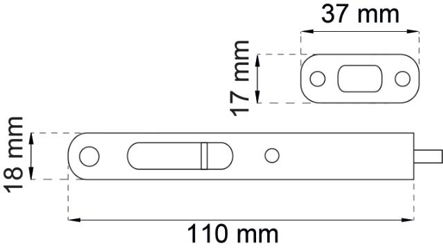 Habo kantrigle 110mm galvaniseret