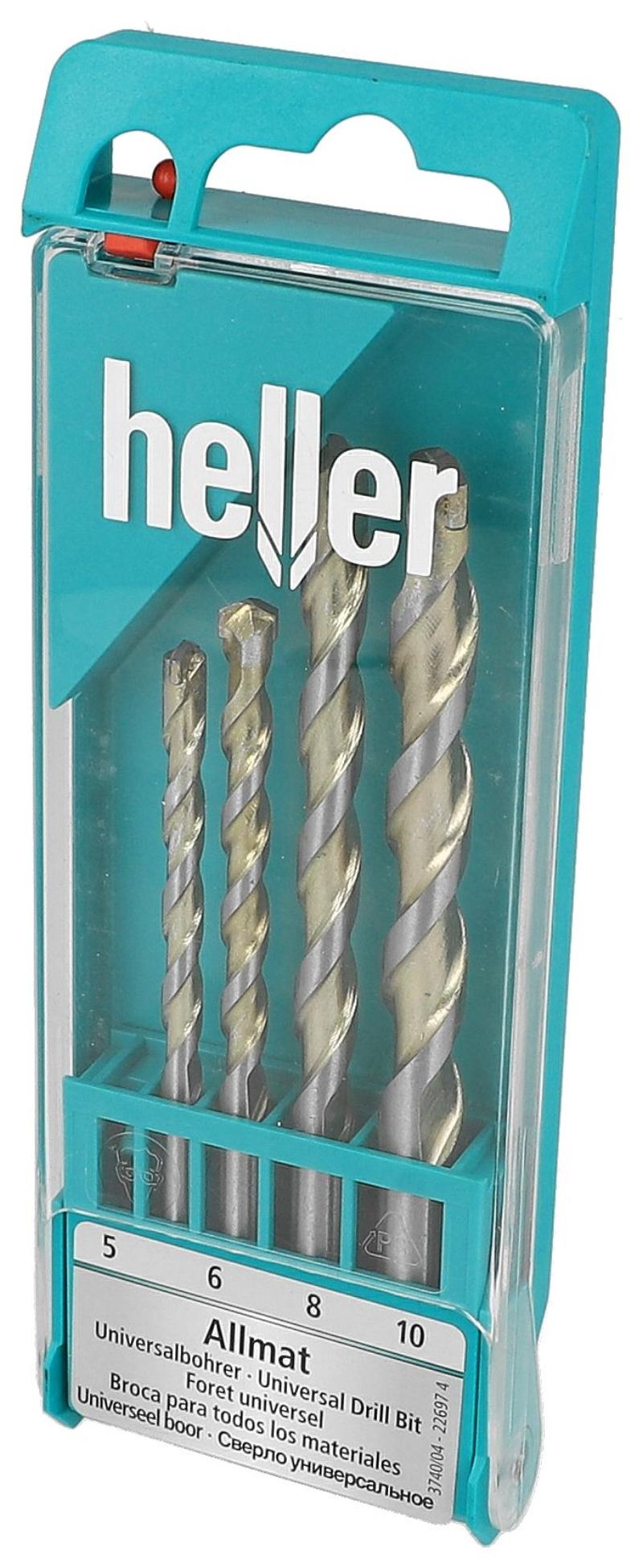 Heller unibor cordless 4 stk,5,6,8,10mm sæt