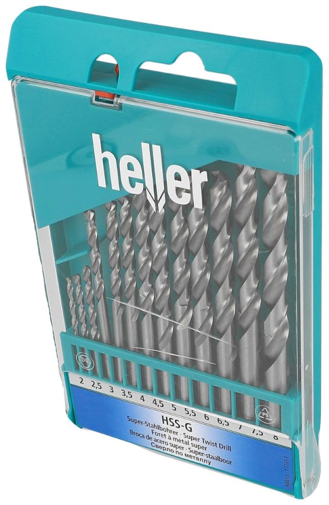 Heller metalbor pro hss sæt ø2-8mm, 13 dele