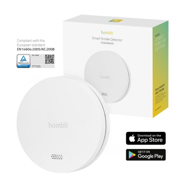 Hombli Smart Smoke Detector, White