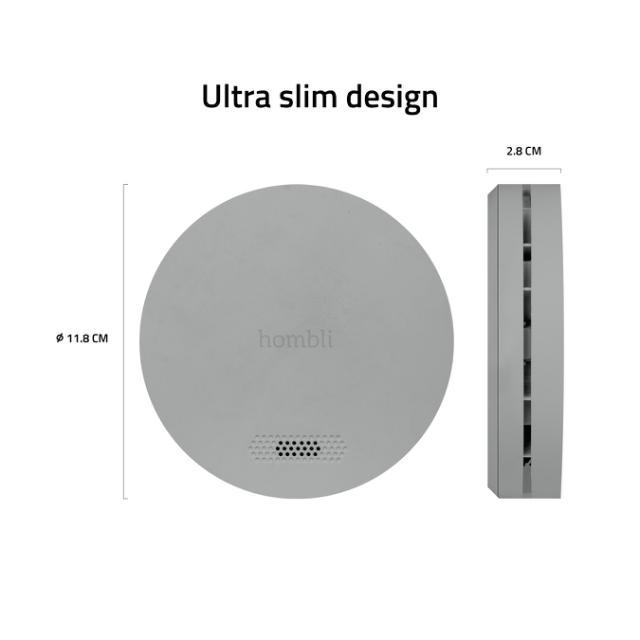 Hombli Smart Smoke Detector, Grey