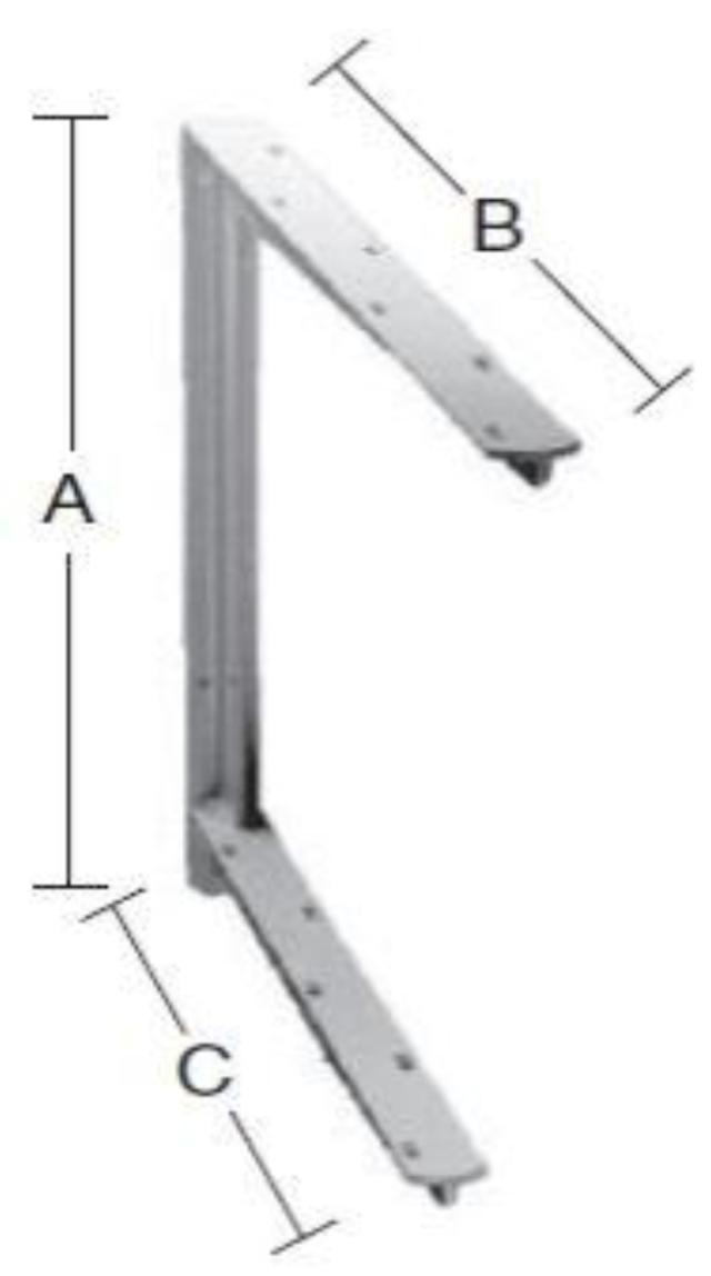 BORDBÆRING 400X550 MM Varmforzinket -