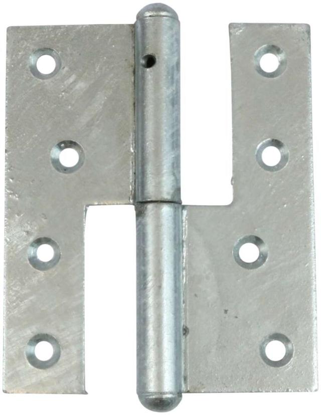 LET DØRHÆNGSEL 109X38 MM Varmforzinket Højre