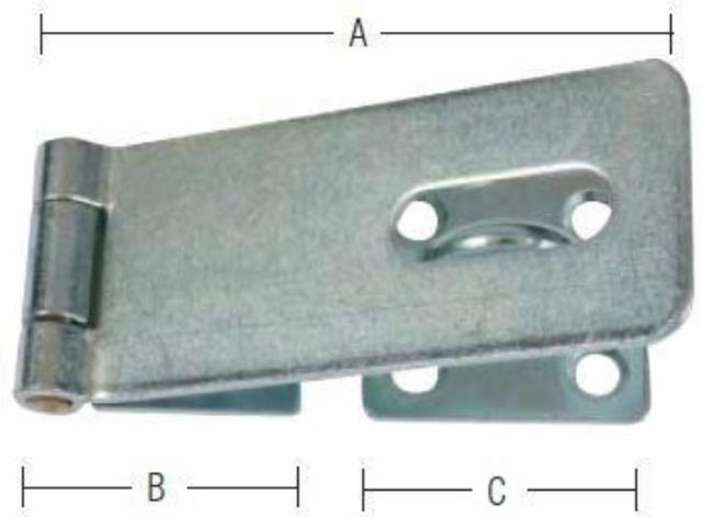 OVERFALD 125 MM Elforzinket Blå -