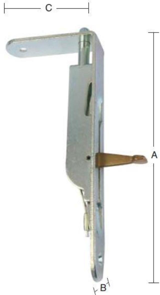 PASKVILKANTRIGLE 160 MM Elforzinket Blå -