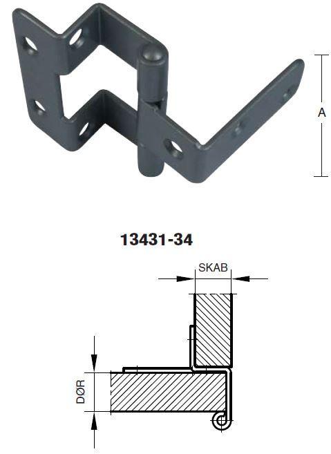 SKABSHÆNGSEL 60 MM-17/16 Fosfateret Hvid -