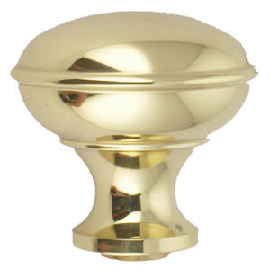 Kugledørgreb 169Q Messing Poleret med lak 60mm