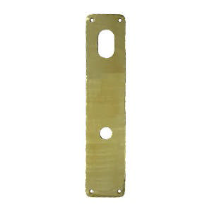 Langskilte L50 GC cc105 Messing Poleret med lak Ø15 230x50x2mm