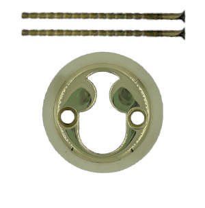 Cylinderring Rokoko Messing Poleret Uden lak 11mm Ø50