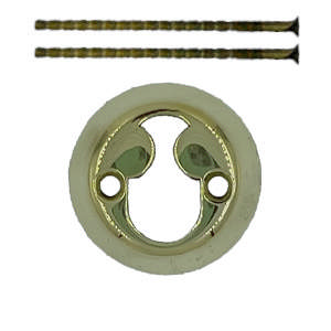 Cylinderring Rokoko Messing Poleret Uden lak 18mm Ø50