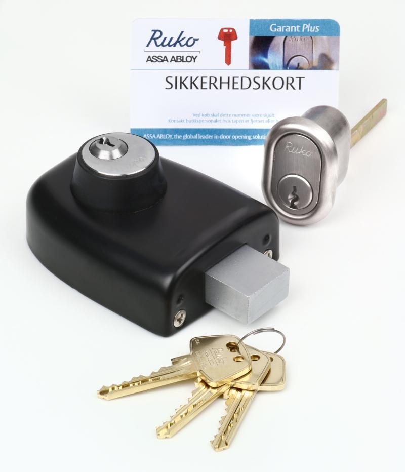 Ruko kasselås RG1622B garant+, m/krom cyl. universal