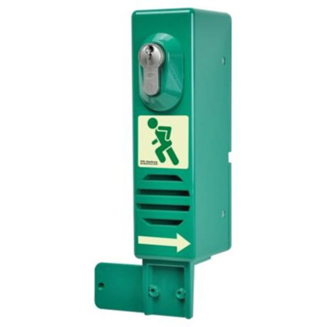 Dørvogt med vinge i front. Profilcyl., 2 nøgler