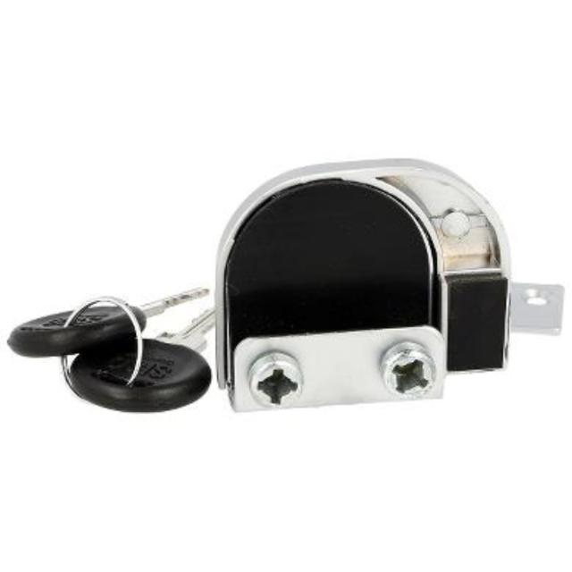 GLASS DOOR LOCK 917,ALU FINISH,CK SISO,KA D20,F/DOUBLE DOORS