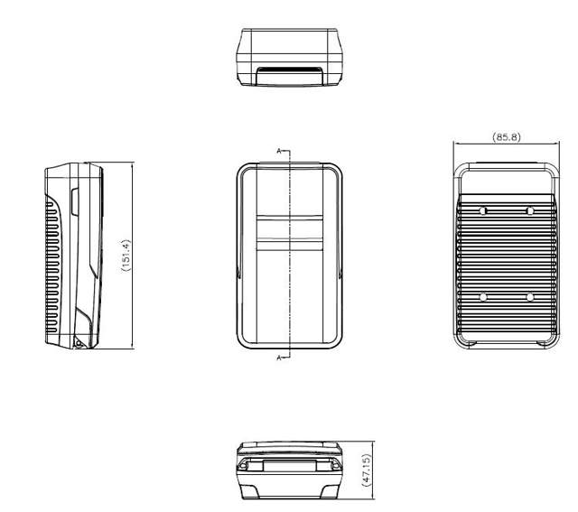 Nøgleboks Box med LED, 4 rullekoder